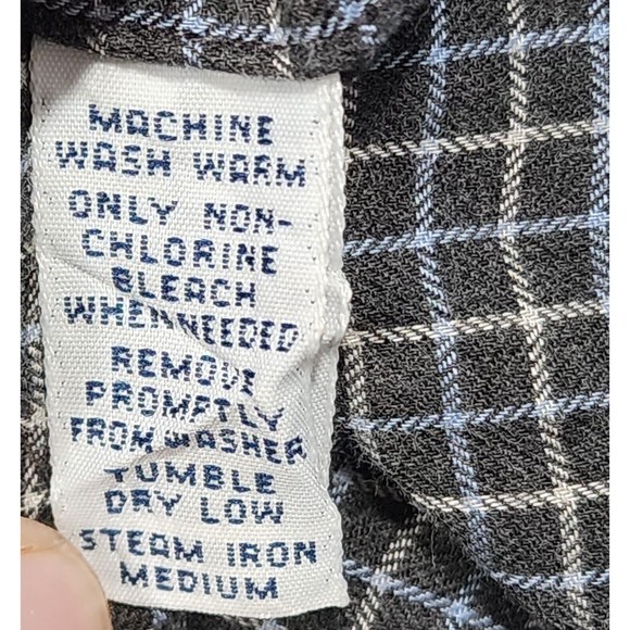 Polo Ralph Lauren Shirt Mens 3XB Black White Chekcer 100% Cotton Black Pony Vtg - Picture 14 of 16